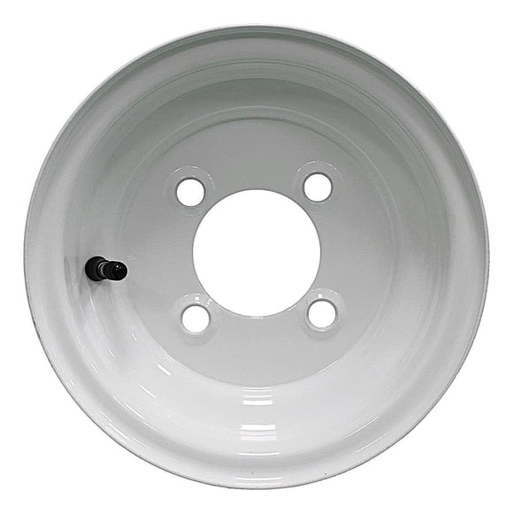 Antego bare 8x3.75 white trailer wheel with 4-lug 4 inches pattern and 2.83 inches bore, 4-pack listing