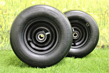 Antego 13x6.50-6 smooth caster assembly on hammered-black wheel compatible with Scag Patriot 486294, single listing