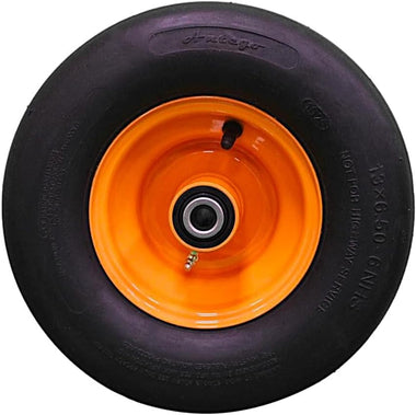 13x6.50-6 4 Ply Smooth with 6x4.5 Cats Eye Gold Wheel Assembly for Scag (Qty: 1) - 0
