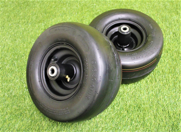 Antego 13x6.50-6 caster wheel assembly for Greenworks Commercial GZM60R applications, 2-pack
