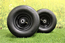 Antego 13x6.50-6 Greenworks 3420072337 caster tire and matte black wheel assembly, 2-pack