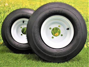 18x8.50-8 White Wheel Assembly Set - 0
