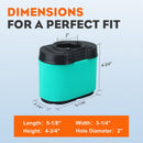 2-Pack Air Filters Cartridge for 4163205 4163206 John Deere D160 D170 LA155 LA165 LA175 Z245 Z425 Lawn Mower Briggs & Stratton-3
