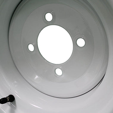 Antego bare 10x6 white trailer wheel with 4-lug 4 inches pattern and 2.83 inches center bore, single listing