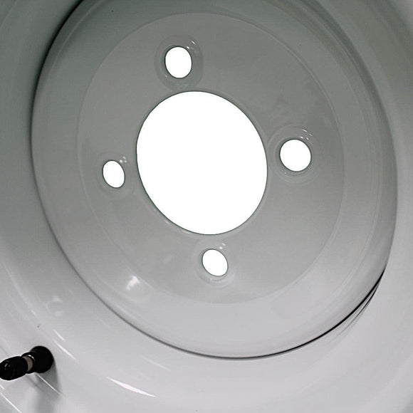Antego bare 10x6 white trailer wheel with 4-lug 4 inches pattern and 2.83 inches center bore, single listing
