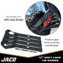 Heavy Duty Ratchet Tie Down Straps with Soft Loops (1.6" x 8 ft) | AAR Certified Break Strength (5,208 lbs)-7