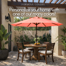 9ft Market Patio Umbrella 8 Rib Replacement Canopy Peach Coral-8