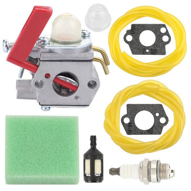 Carburetor Kit for Homelite UT20760 UT20764 UT20769 US20751 UT15180 UT15176 B25C D725CD D825SB String Trimmer Replace C1M-W44 984534001 - 0