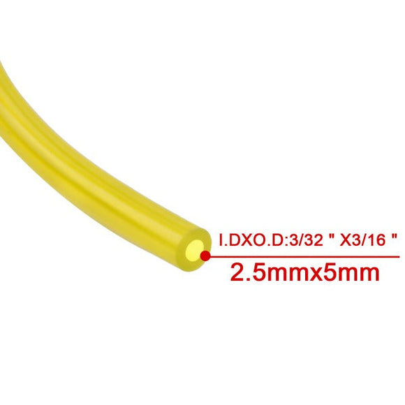 4 Sizes 4-Ft-Each Clear Fuel Line for 2-Stroke Small Engine Stihl Poulan Chainsaw Weedeater Trimmer Leaf Blower I.D.xO.D. 3/32 x 3/16 1/8 x 3/16 inch