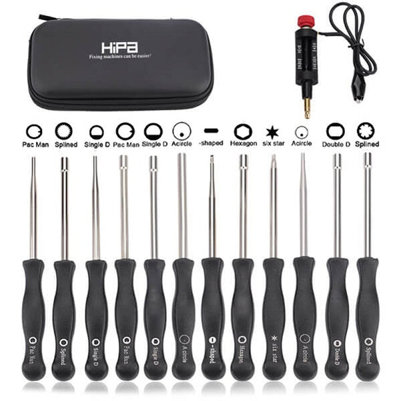 Hipa 2-Cycle Engine Carburetor Adjustment Tool Kit for Chainsaw Blower Weed Trimmer Hedge Edger Polesaw Stihl Ryobi Echo Husqvarna Craftsman 12-Pack