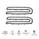 18 Inch Safety Chain .325 Pitch .063 Gauge 74 DL For Stihl MS290 MS260 MS271 MS291 029 026 Pro MS261 MS360 Chainsaw # 22LPX074G 26RM3 74-6