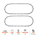 3/8 .050 84 DL 24 Inch Full Chisel Chain For Husqvarna 460 Racher 372XP 362XP 359 575XP 394XP 395XP Stihl MS290 Echo CS-620P Chainsaw-7
