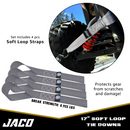 Heavy Duty Ratchet Tie Down Straps with Soft Loops (1.6" x 8 ft) | AAR Certified Break Strength (5,208 lbs)-21