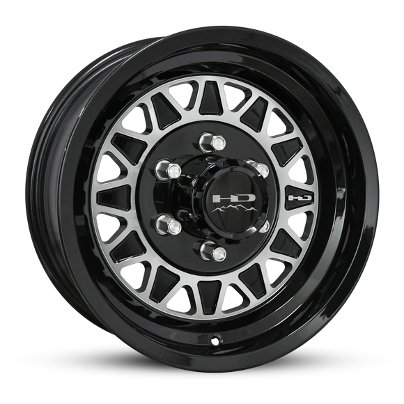 HD Trailer HDT Cast 15x6 +0 5x114.3mm 83mm Gloss Black/Machined Face