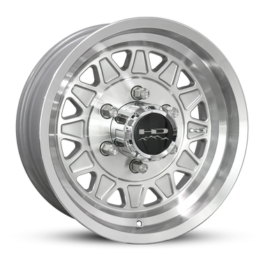 HD Trailer HDT Cast 15x6 +0 6x139.7mm 108mm Gloss Silver/Machined Face
