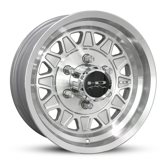 HD Trailer HDT Cast 15x6 +0 6x139.7mm 108mm Gloss Silver/Machined Face