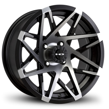 HD Golf Canyon 14x7 -14 4x101.6mm 68.2mm Satin Black/Machined Face