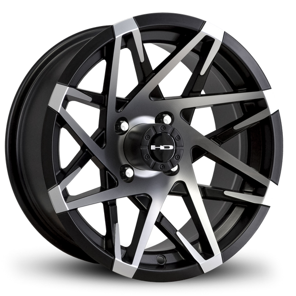 HD Golf Canyon 14x7 -14 4x101.6mm 68.2mm Satin Black/Machined Face