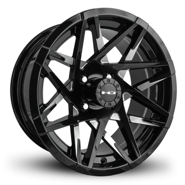 HD Golf Canyon 14x7 -14 4x101.6mm 68.2mm Gloss Black/Milled Face