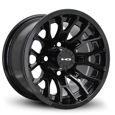 HD Golf RTC 12x7 -14 4x101.6mm 68.2mm Gloss Black