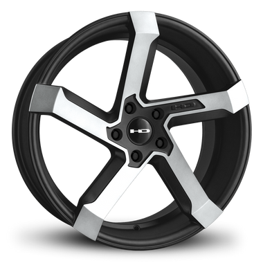 HD Wheels Kink 18x8 +35 5x114.3mm 73.1mm Satin Black/Machined Face