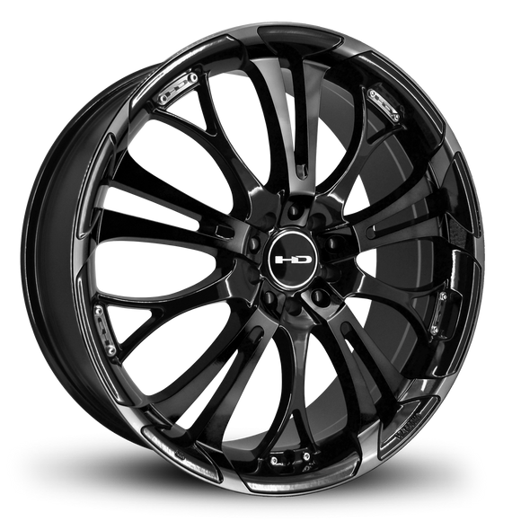 HD Wheels Spinout 20x8 +35 5x120/5x114.3mm 74.1mm Gloss Black