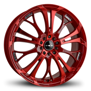 HD Wheels Spinout 18x7.5 +35 5x120/5x114.3mm 74.1mm Sonic Red