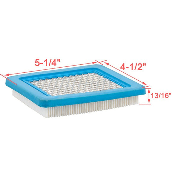 6-Pack Air Filter for 491588S BS 675ex 725ex 625e 625-675 Series 3.5-6.5 HP Quantum Engines Mower Pressure Washer Generator # 491435 493537 399959