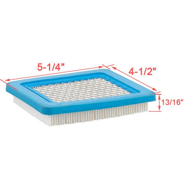 Hipa Pack-of-2 491588S Air Filter for 491588 4915885 399959 Flat Air Cleaner Cartridge 3.5 to 6 HP Engine Lawn Mower w 271933 491435 493537 Pre Filter - 0