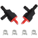Hipa (Pack of 2) 1/4 inch 90 Degree Fuel Shut Off Valve for Tecumseh 35857 BS 698181 494539 697944 Engine-2