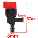 Hipa (Pack of 2) 1/4 inch 90 Degree Fuel Shut Off Valve for Tecumseh 35857 BS 698181 494539 697944 Engine-3