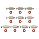 Hipa (12 Pack) 398188 kit Needle Seat Carburetor Float Valve Needle Seat Kit Replacement For Briggs and Stratton 281144-3