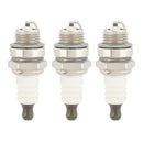 Hipa 3pcs L7T Spark Plug for 33cc 43cc 47cc 49cc 2-Stroke Mini Pocket Bike ATV Quad Scooter Trimmer Blower Chainsaw Brushcutter Strimmer Lawn Mower-1