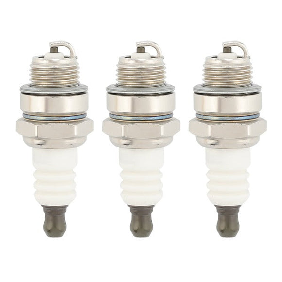 Hipa 3pcs L7T Spark Plug for 33cc 43cc 47cc 49cc 2-Stroke Mini Pocket Bike ATV Quad Scooter Trimmer Blower Chainsaw Brushcutter Strimmer Lawn Mower