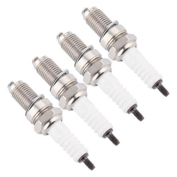 Hipa 4pcs 4929 stk Spark Plug for D8RTC-9 RA6HC RA6YC 4096 XR4DC ky R121XLS B14YC BR12YC-9 RA6YC 4929 5083 98069-58916 stk 5083 For TORCH Honda Yamaha KTM Ducati Suzuki TRX300 TRX300FW