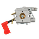 Hipa Carburetor Kit Fit Poulan PP331 S31BC PP445 PP035 PP336 PP446 PPB300 PP036 Gas String Trimmer Replaces 530071405 WT-628-5