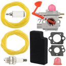 Carburetor Kit For WT-875A Craftsman 358794650 358794600 25cc 200 Mph 430 / 450 Cfm Gas Blower Replace 545081855-1