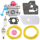 Hipa C1Q-W38 Carburetor Kit For Husqvarna 128L 128LD 128LDX 128R 128RJ 125L 125LDX String Trimmer 28cc Replaces 545081850 545006060 545081848-3
