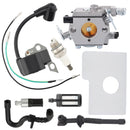 (Walbro type) Carburetor Kit with Ignition Coil For Stihl MS170 MS180 017 018 Chainsaw Replace 1130 120 0608 WT-325A WT-325-1