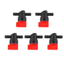 5-Pack 1/4-inch Inline Fuel Cut off Shut Off Valve for 493960 494768 698183 Oregon 07-406 for John Deere AM36141 AM107340 Toro 54-3150 1-603770-1