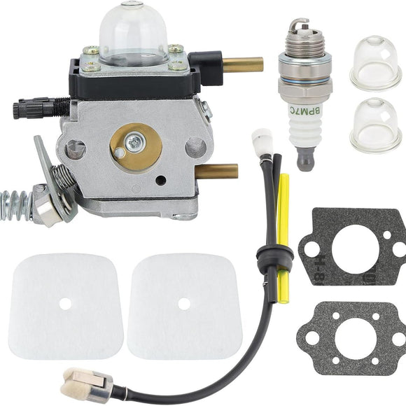 C1U-K54A 7222 Carburetor Kit for Mantis 7222E 7222M 7225 7230 7234 7240 7920 7924 2-Stroke Tiller Cultivator # C1U-K82 A021001090 A021001092