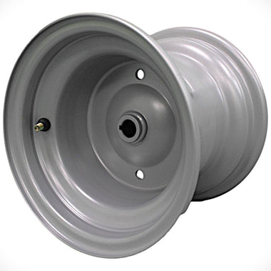 Antego bare 8x7 silver lawn-mower wheel with keyed hub, 4-pack listing