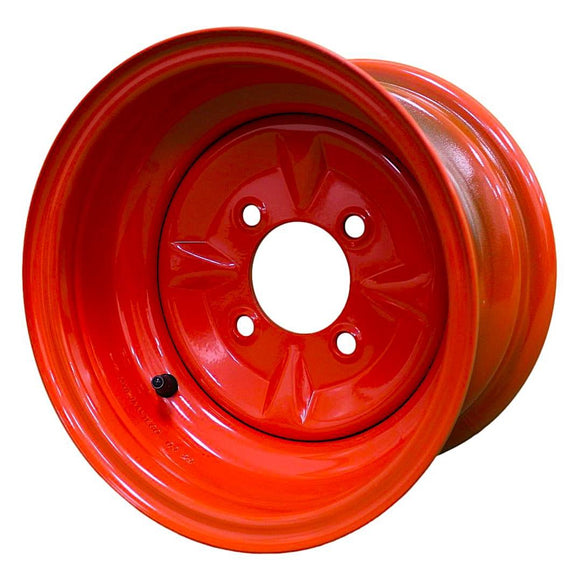 Antego bare 10x6 orange mower wheel with 4-on-4 pattern and 2.76-inch center bore, 4-pack listing