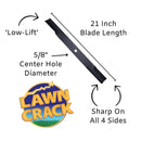 61" Mower Low-Lift Blade (21" Long, 5/8" Hole) Hardened Steel-1