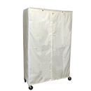 Storage Shelving Unit Cover, fits racks 48"W x 18"D x 72"H in Off White-1