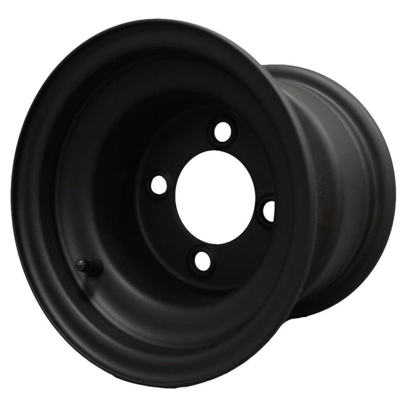 Antego bare 8x7 matte-black golf-cart wheel with 4-on-4 pattern and 2.83-inch center bore, 4-pack listing
