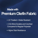 9ft Market Patio Umbrella 6 Rib Replacement Canopy Navy Olefin-3