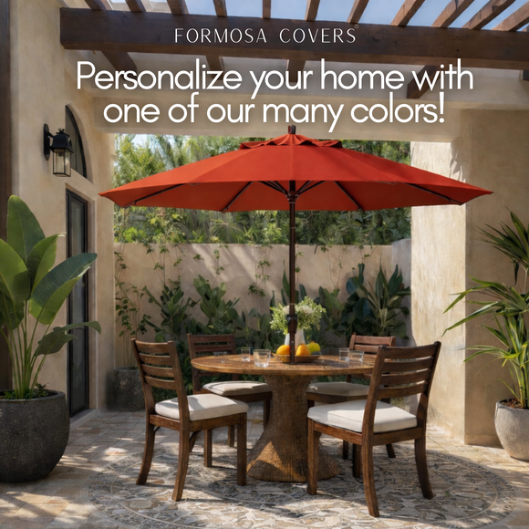 9ft Market Patio Umbrella 8 Rib Replacement Canopy Red