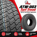 Antego 20x8.00-8 ATW-003 4 Ply Turf Tubeless Lawn Mower Tires, 2 Pack-5