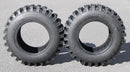 Antego 13x4.00-6 ATW-046 directional 2-ply snow blower tire, front tread view of two tires for 2-pack listing